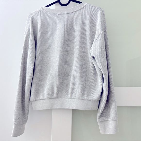 Theory Weekend Waffle Knit Henley Pullover - Picture 4 of 7